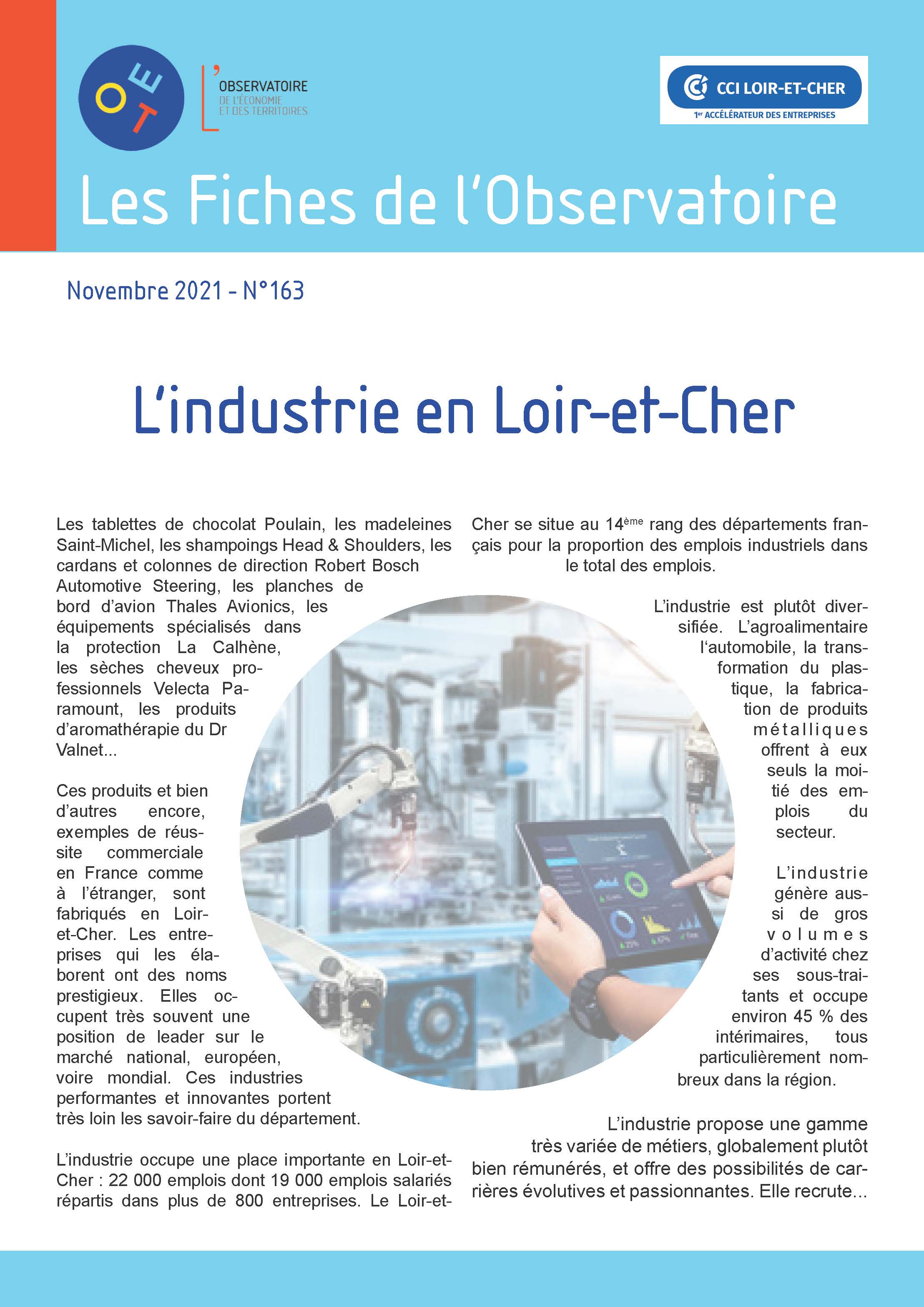 L'industrie en LoiretCher ecozoom centre val de Loire